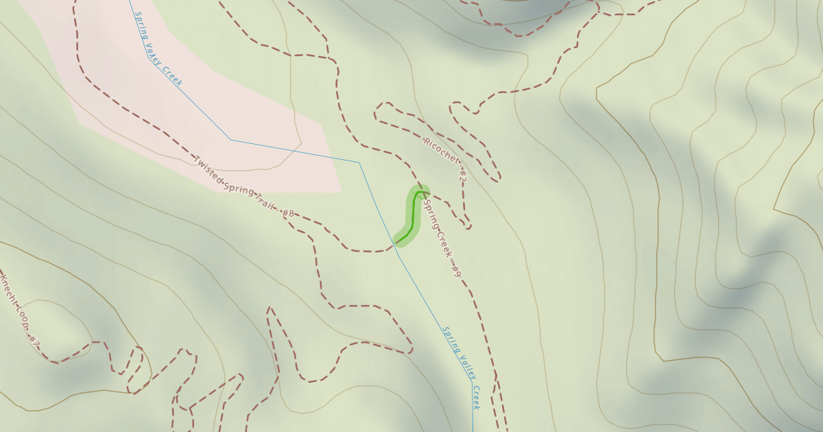 Map preview of Twisted Spring Trail