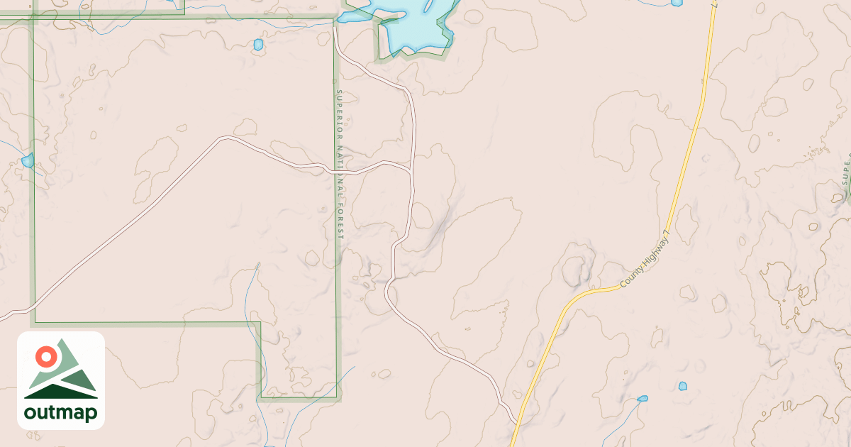 Map of COFFEE LAKE