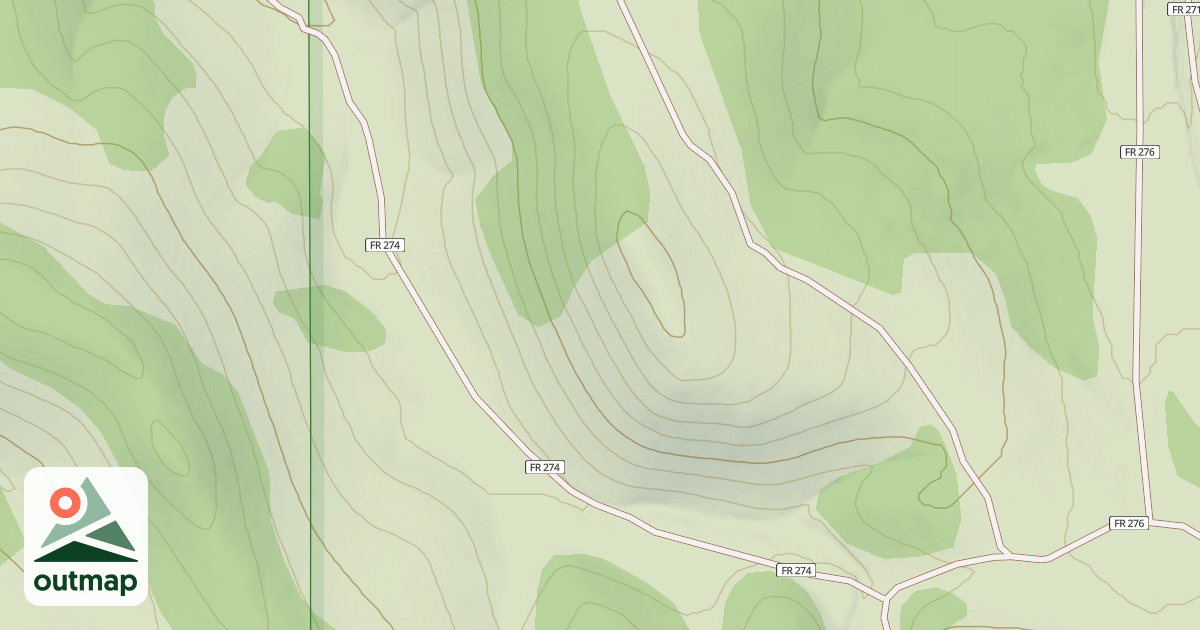 Map of USFS Motor Vehicle Use Map Roads {F5117DE8-64FF-4738-B33D-BC28C2D7F520}