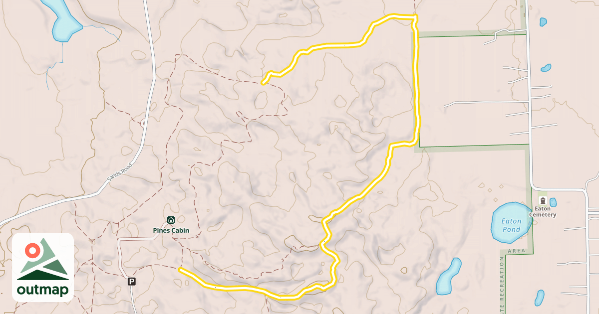 Map of Mountain Bike Trail