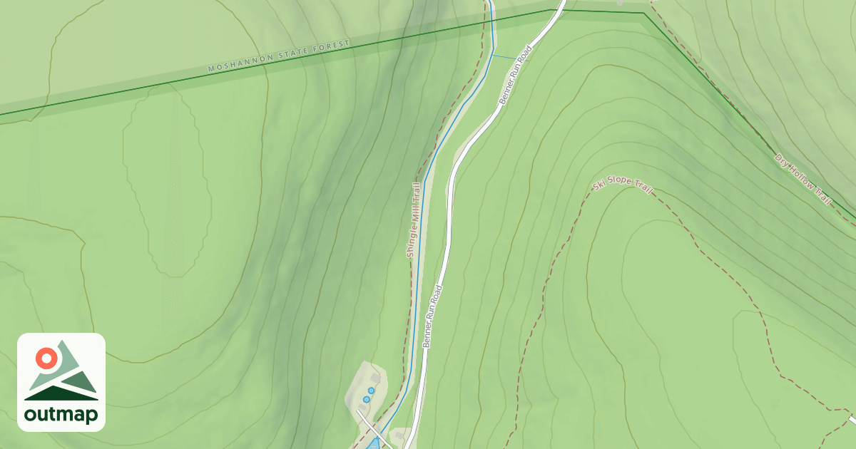 Map of Black Moshannon State Park Trails
