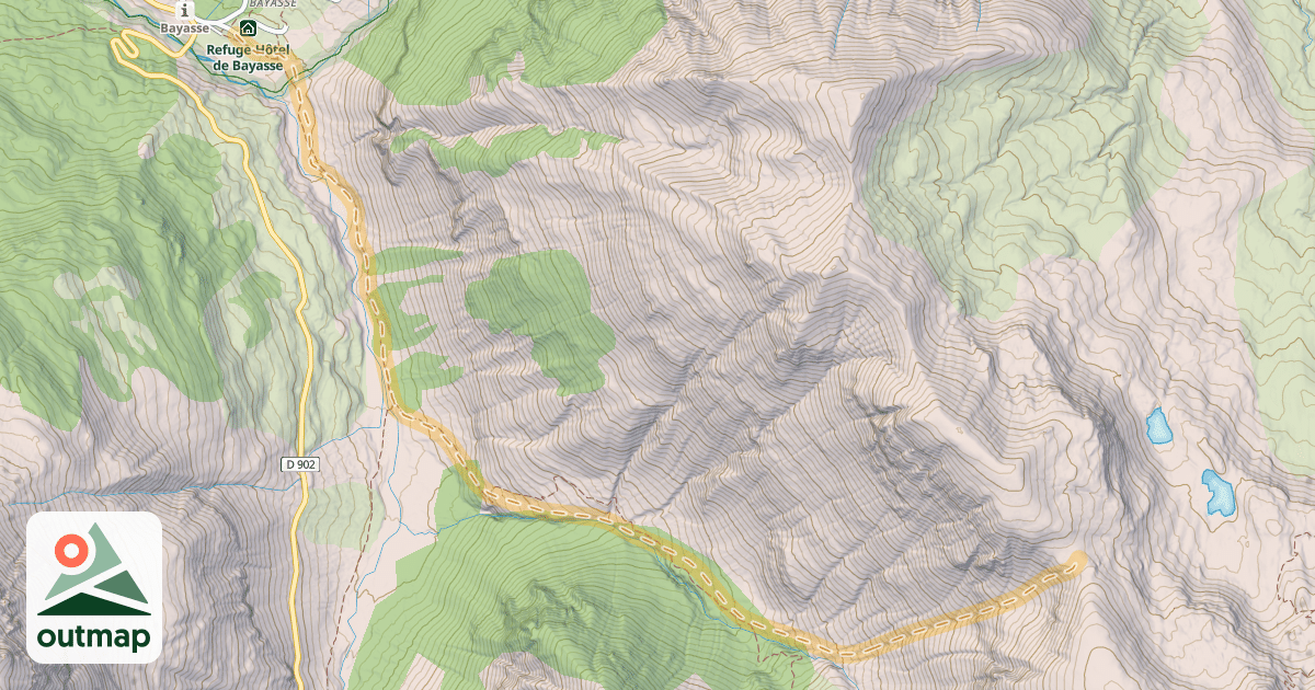 Map of Baisse de la Plate — Bayasse