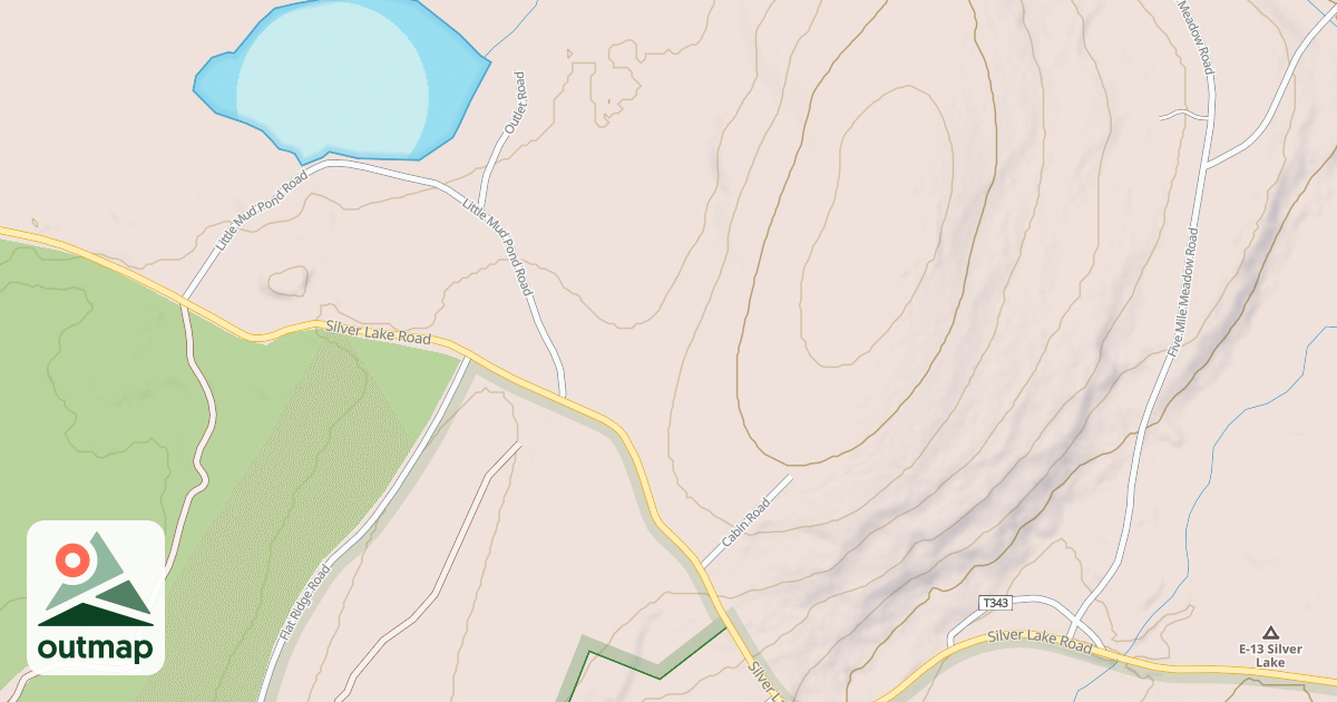 Map of Edgemere-Pecks Pond - Snowmobile Trails