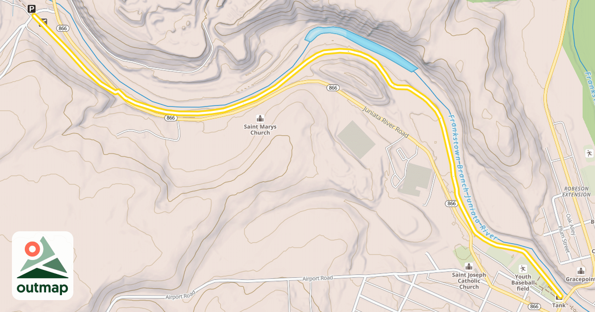 Map of Lower Trail