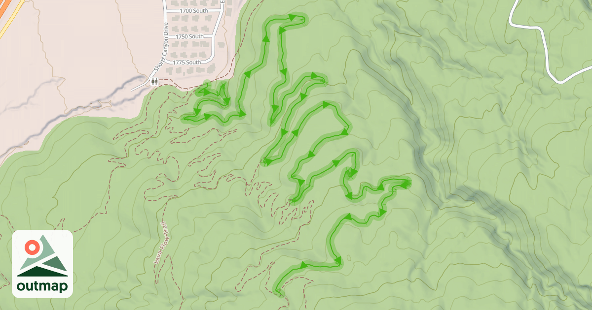 Map of Lychen It Trail