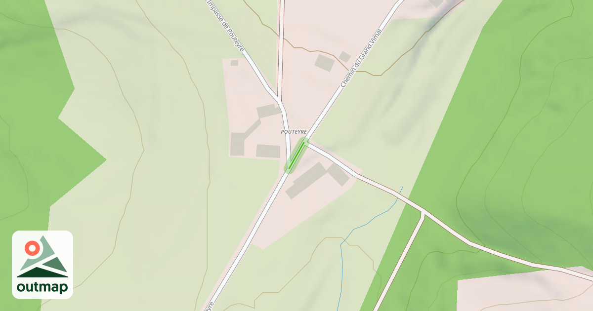 Map of Chemin du Grand Vimal
