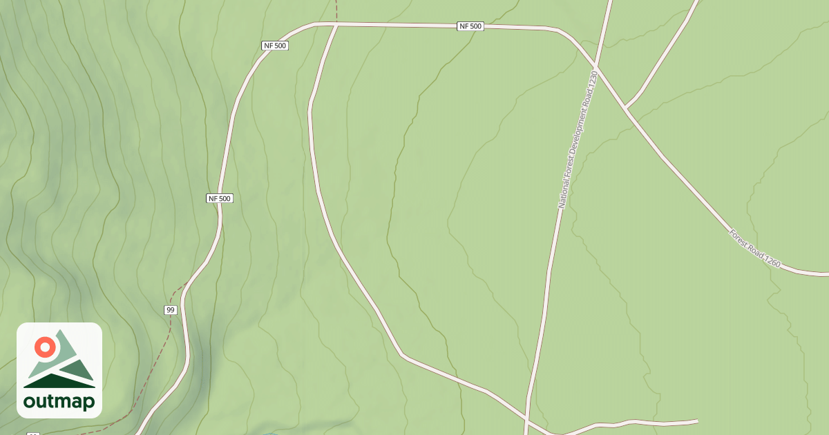 Map of USFS Motor Vehicle Use Map Roads {59D97E25-7B85-497D-94B4-2367A539CF92}