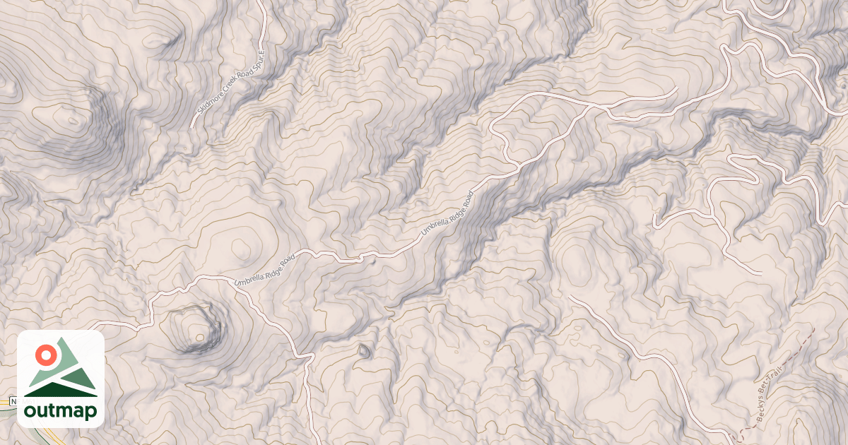 Map of UMBRELLA RIDGE