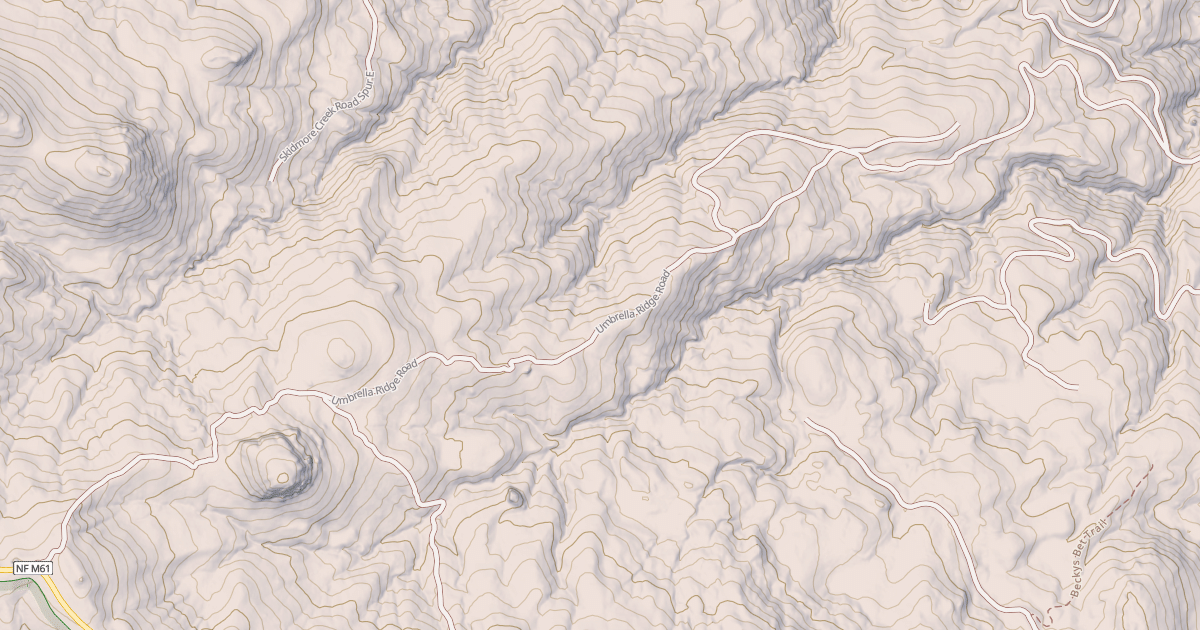 Map preview of UMBRELLA RIDGE