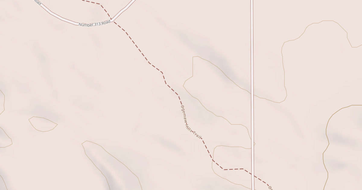Map preview of Ogemaw Hills Trail