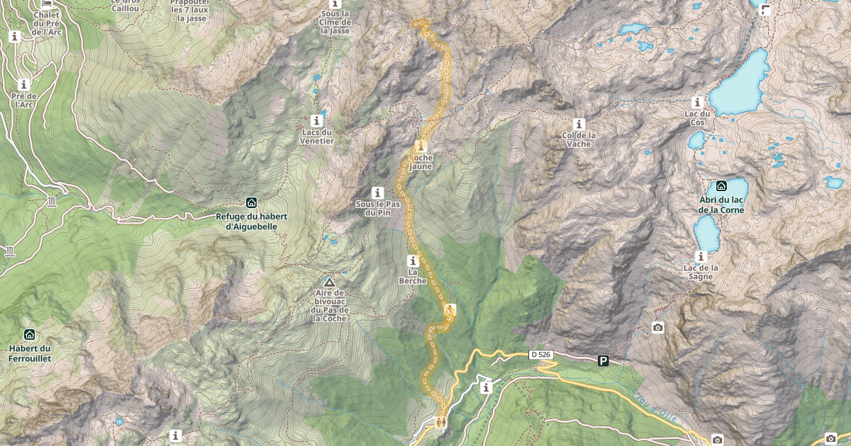 Map preview of Dent du Pra — Le Rivier d'Allemont