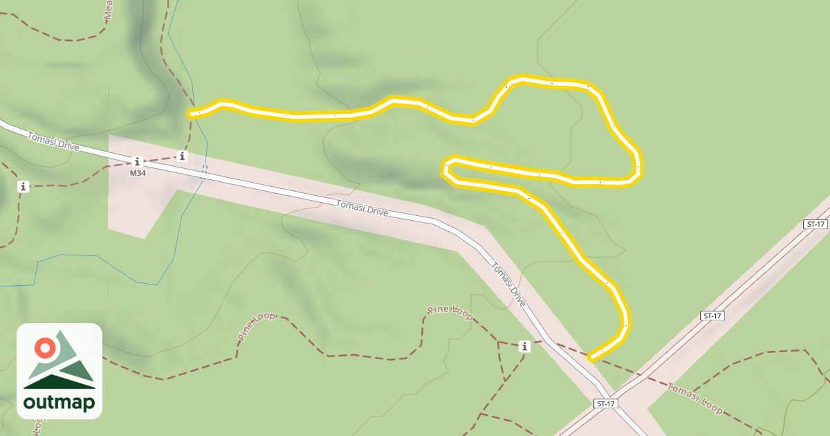 Map of Creekside Connector (Trail 17)