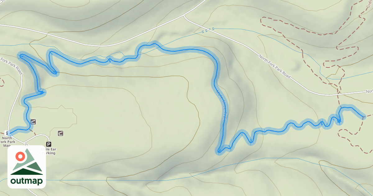 Map of Mule Shoe Trail