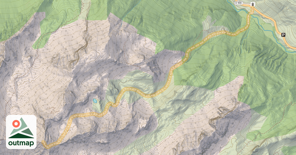 Map of Tête de Siguret — Certamussat