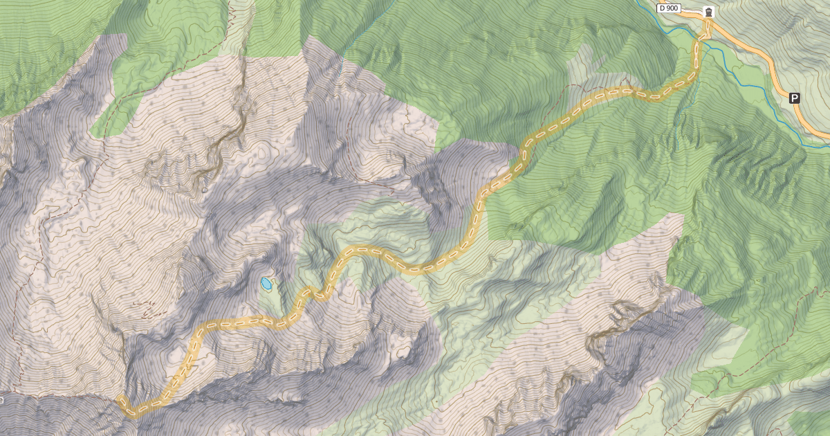 Map preview of Tête de Siguret — Certamussat