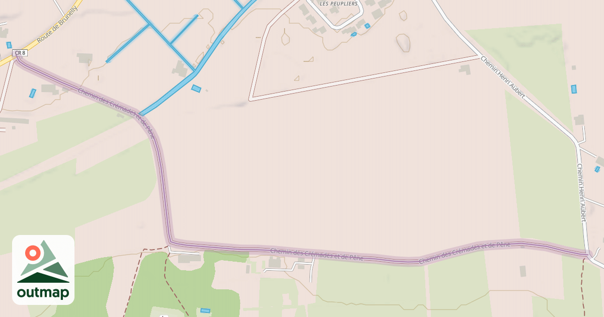 Map of Chemin des Crémades et de Pêne
