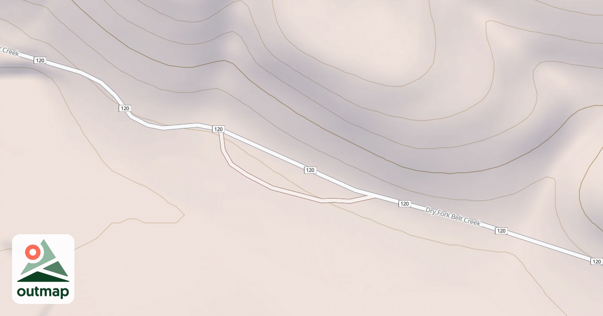 Map of DRY FORK DISPERSED R in Judith Basin