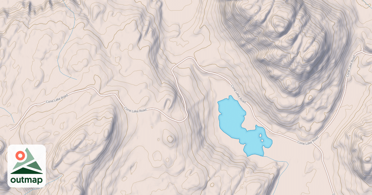 Map of CONE LAKE