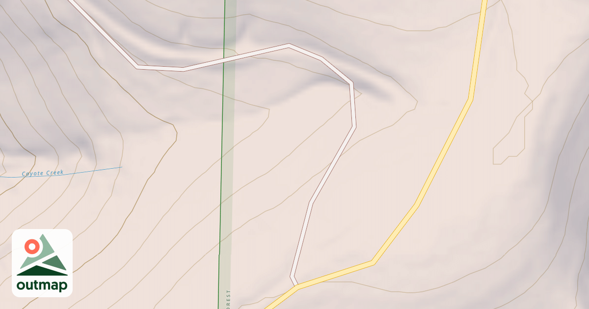 Map of COYOTE CR