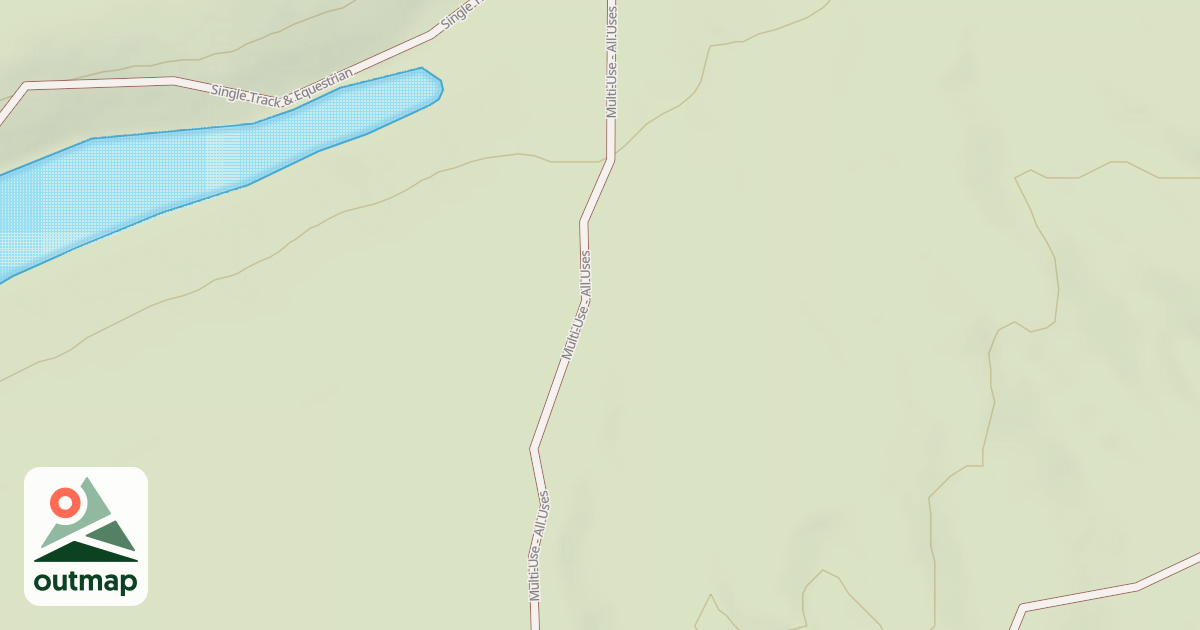 Map of Interlake State Recreation Area Trails