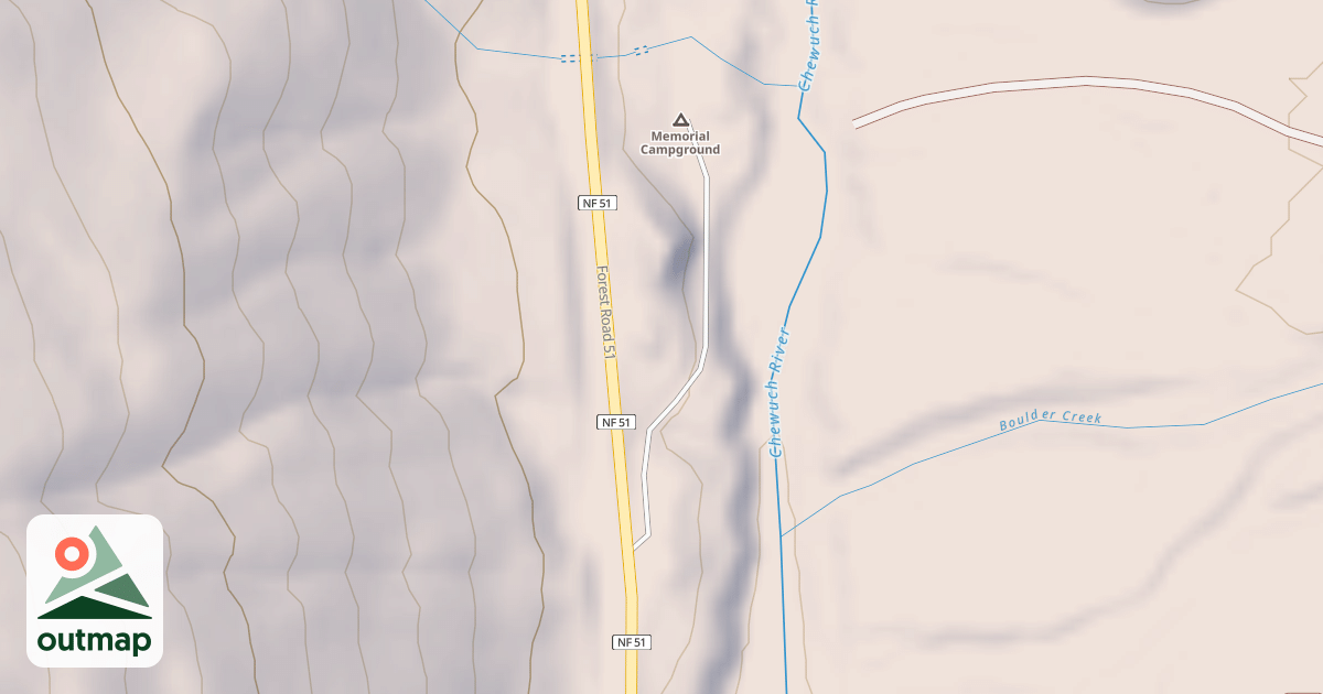 Map of MEMORIAL CAMPGROUND