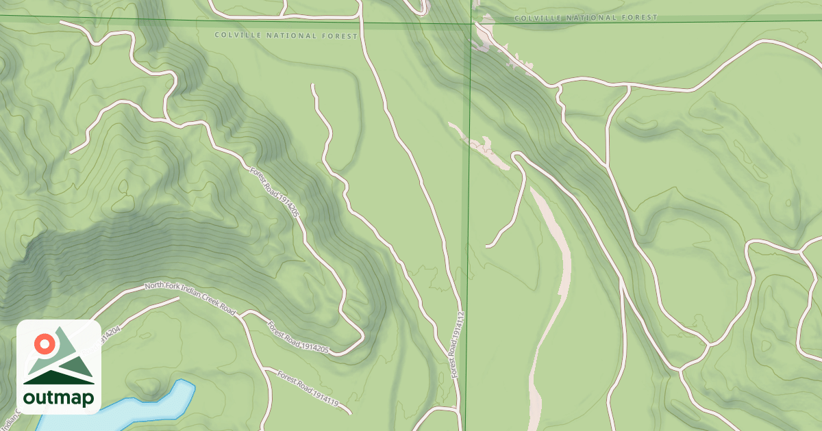 Map of USFS Motor Vehicle Use Map Roads {51513602-9123-401E-B891-187E2862AB7E}