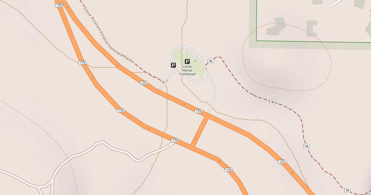 Map preview of BELL ROCK PATHWAY PARKING (N)