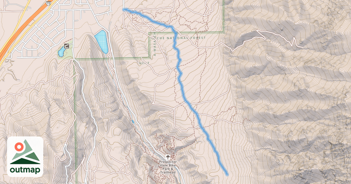 Map of Santaquin Bench Road