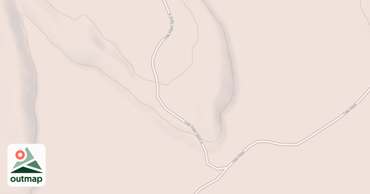 Map of OAK FLATS SPUR A
