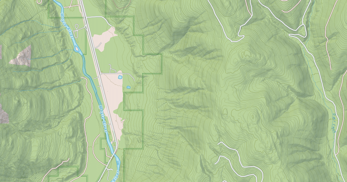 Map preview of Snyder Creek