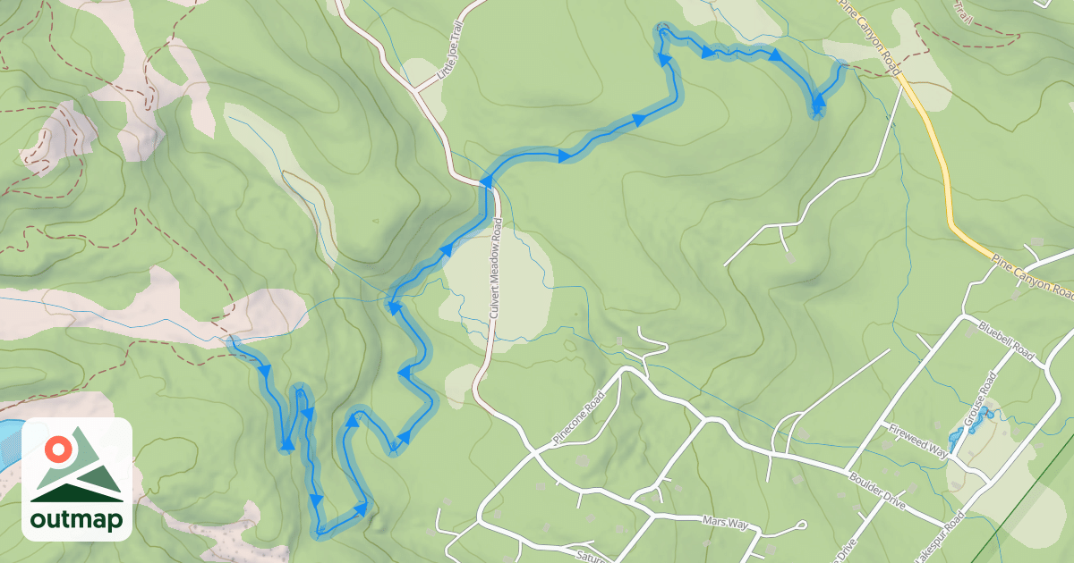 Map of Bonanza Loop Trail