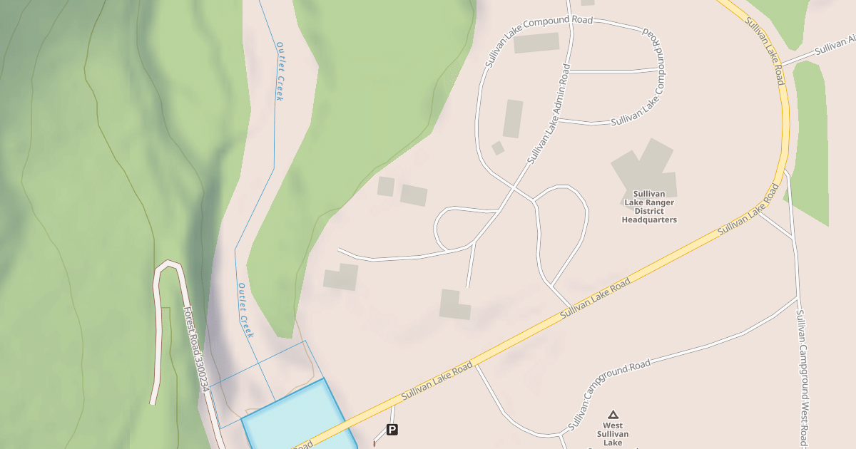Map preview of SULLIVAN LAKE COMPOUND