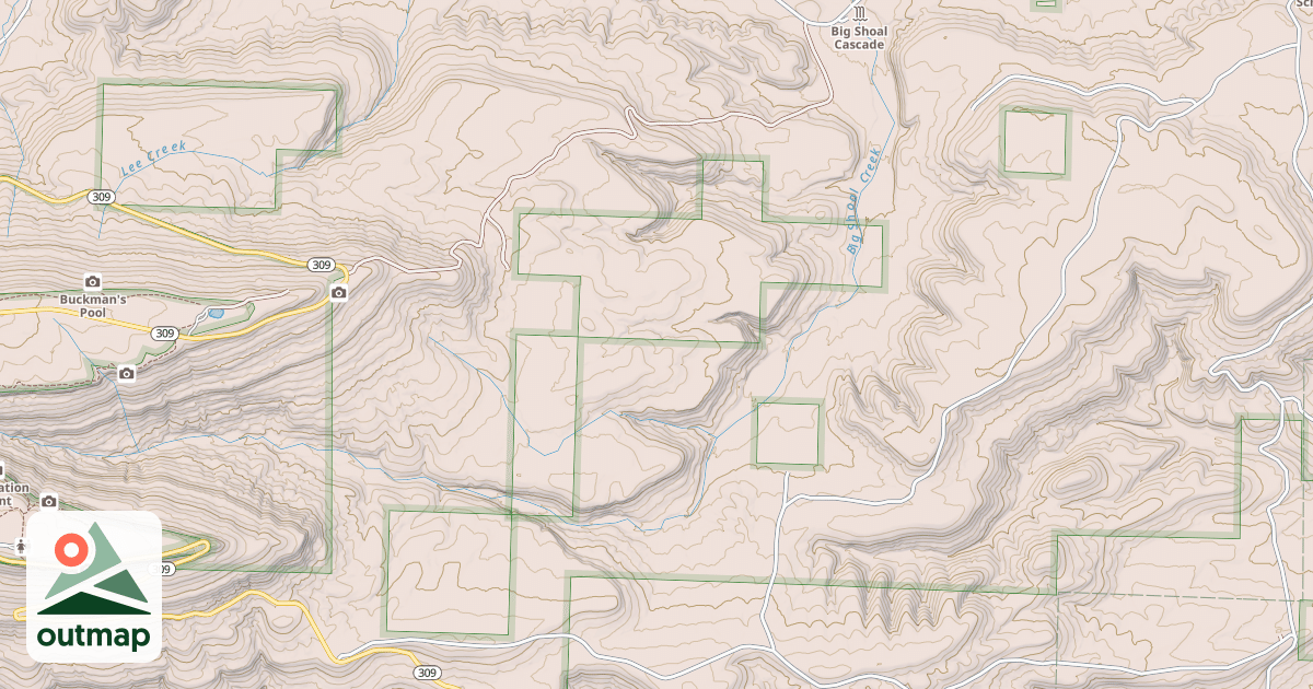 Map of HUCKLEBERRY MTN. LOOP-APPLE