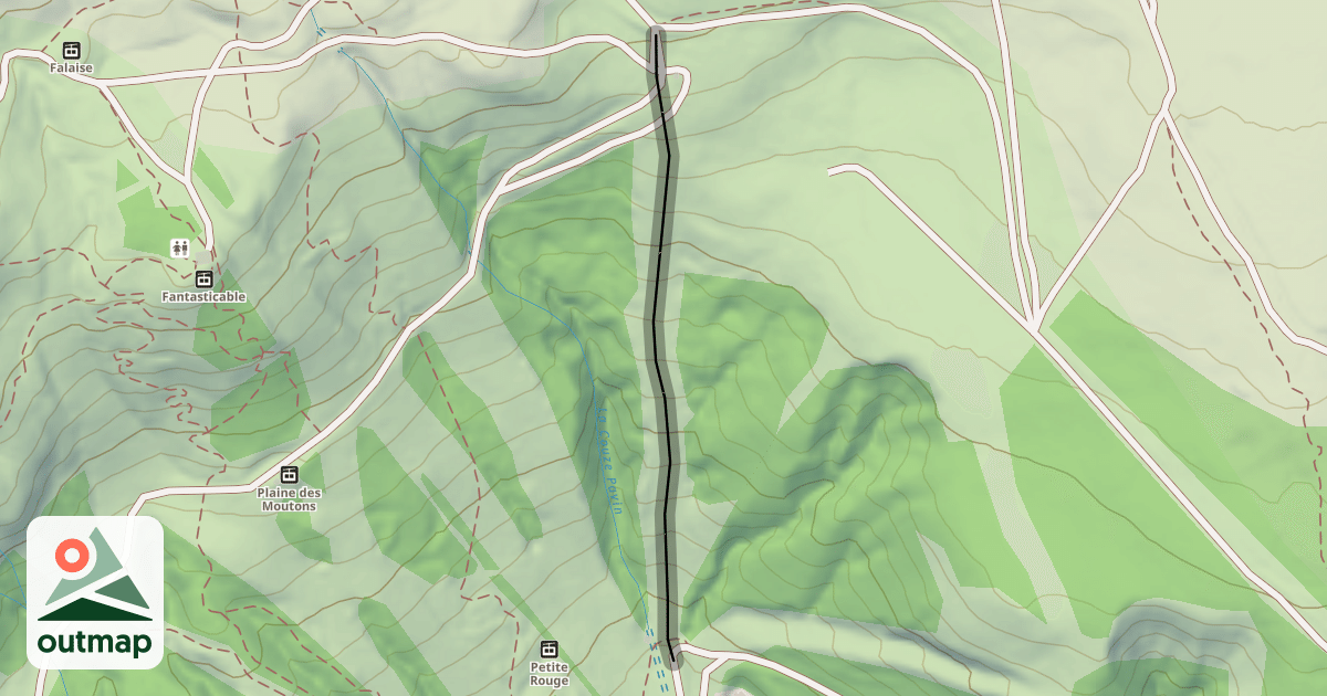 Map of Stade de slalom Desdames