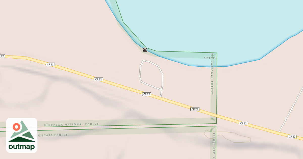 Map of NORTH TWIN BOAT ACCESS