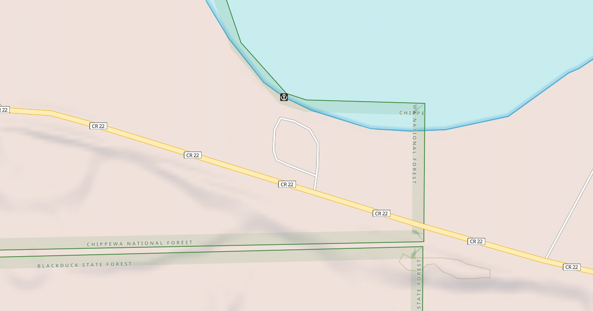 Map preview of NORTH TWIN BOAT ACCESS