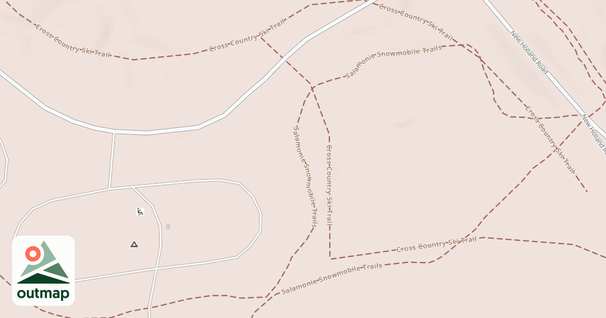 Map of Salamonie Snowmobile Trail