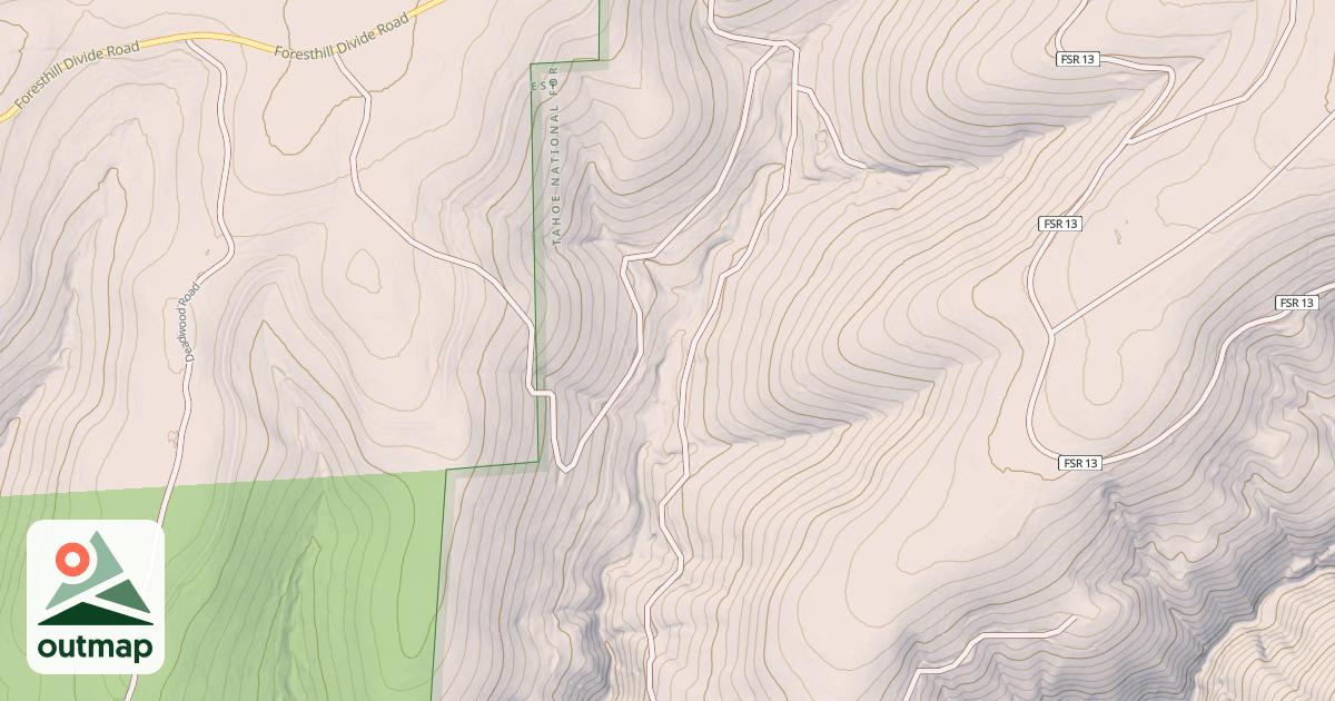 Map of BLACK CANYON
