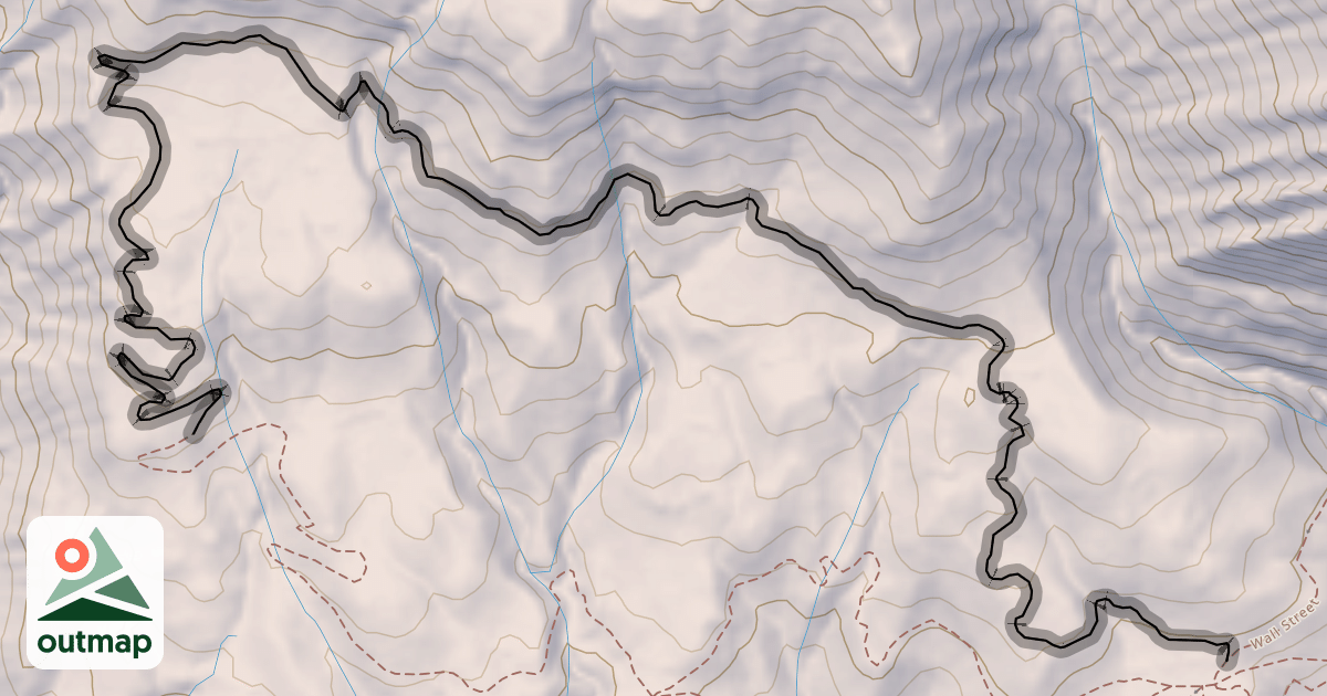 Map of Upper Wall Street (Turtle Traverse)