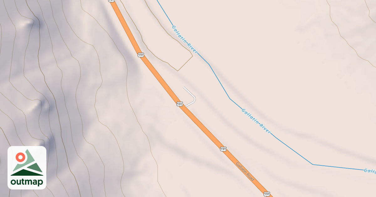 Map of GALLATIN RIVER ACCESS MP 34.2