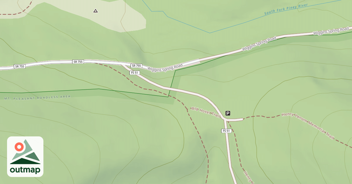 Map of NORTH FORK BUFFALO