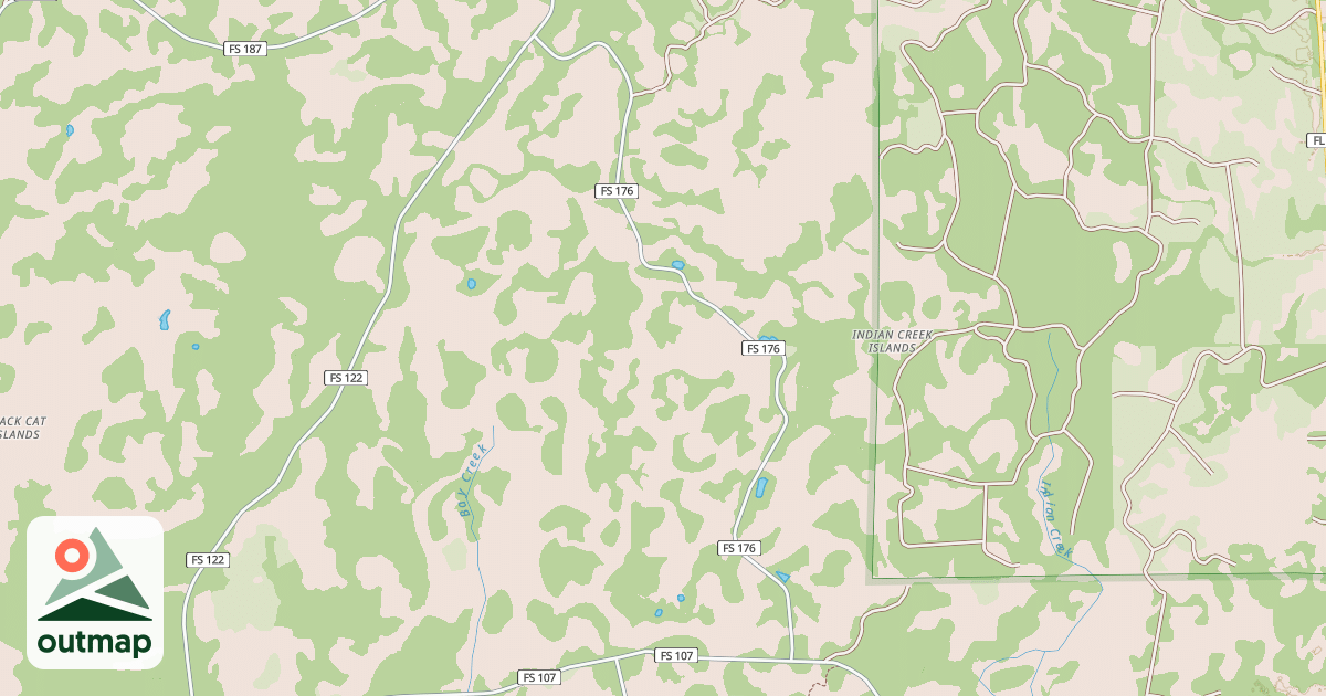 Map of INDIAN CREEK