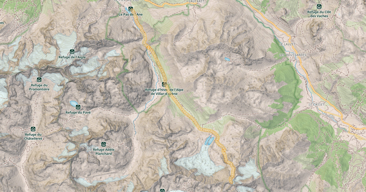 Map preview of Les Agneaux — Pied du Col