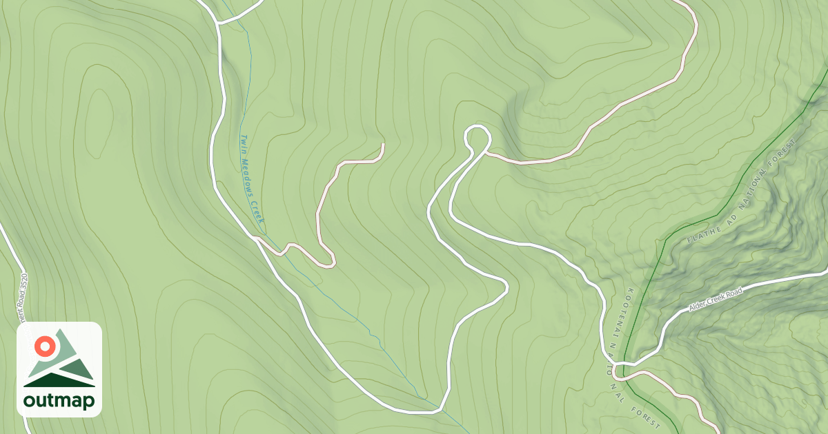 Map of ALDER SLOPE