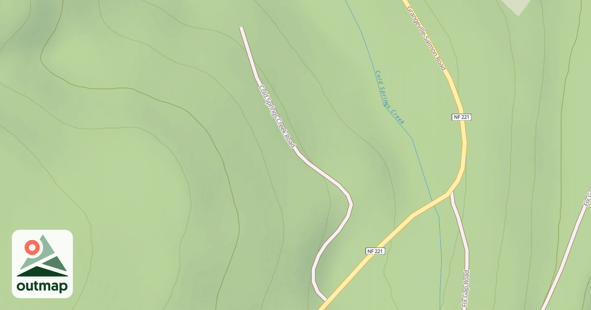 Map of COLD SPRINGS CREEK