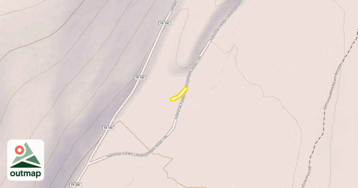 Map of Senate Meadows Loop