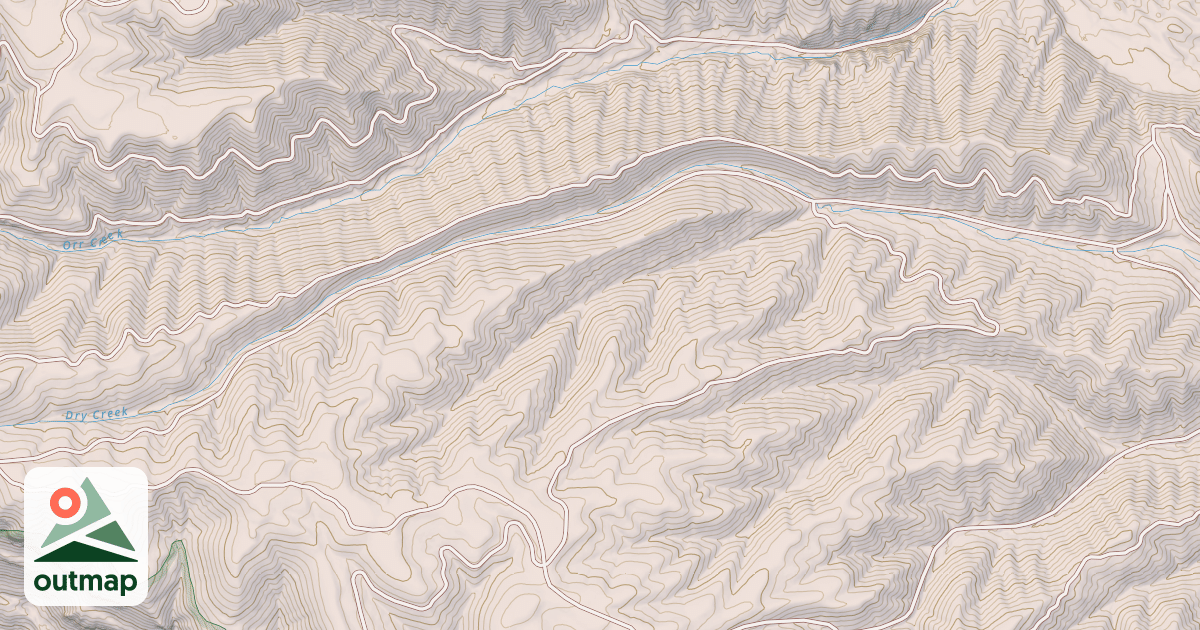 Map of DRY CREEK
