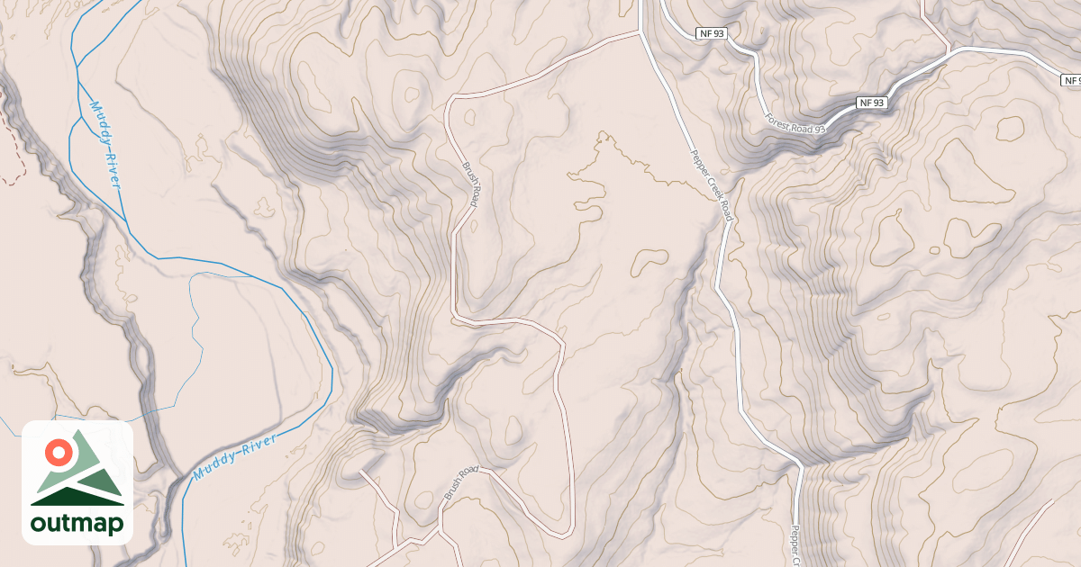 Map of BRUSH