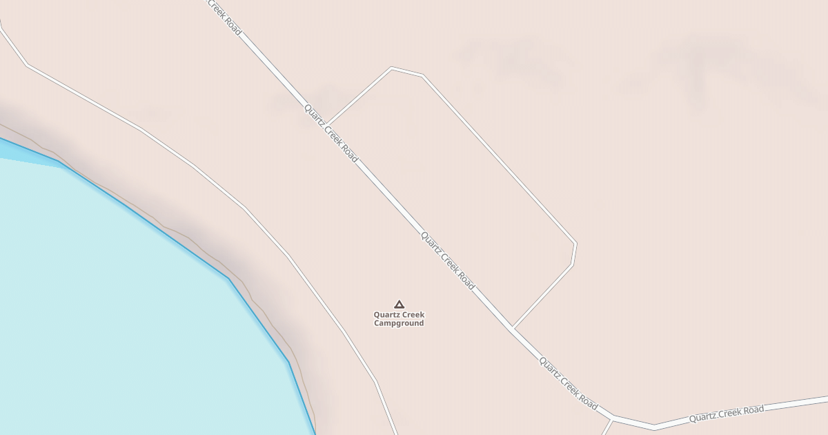 Map preview of QUARTZ CREEK CG RV DUMP RD
