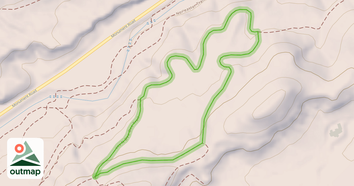 Map of Yes N Dee Dee Trail